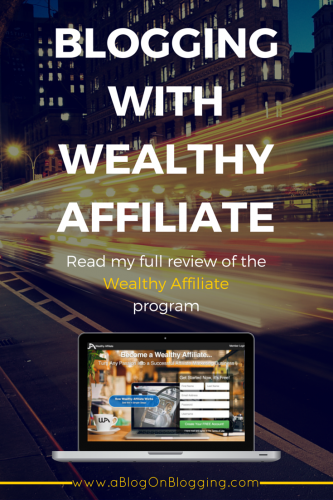 Blogging With Wealthy Affiliate