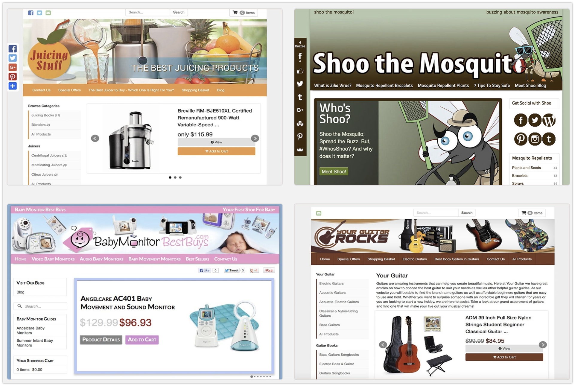 freshstore builder example sites 2