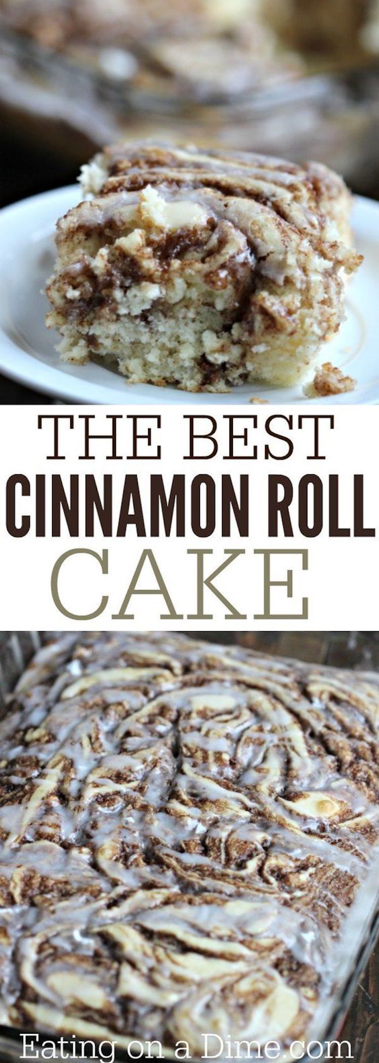 Cinnamon Roll Cake Recipe: I’m so excited to share with your this fun twist to the traditional coffee cake recipe – a Cinnamon Roll Cake recipe. Seriously gals - it is so good!