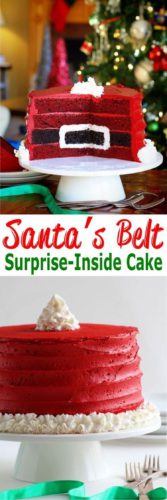 Santa’s Belt Surprise-Inside Cake