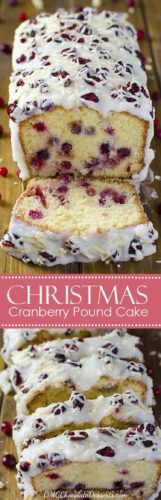 Christmas Cranberry Pound Cake