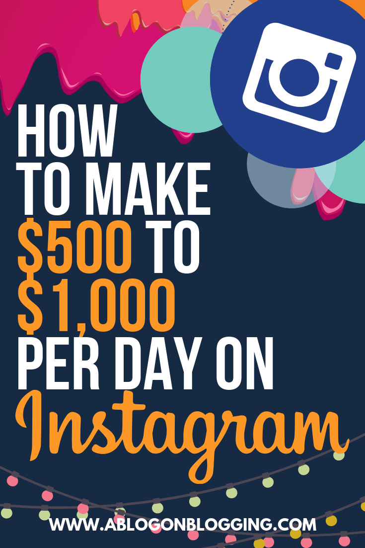 how to make money on IG