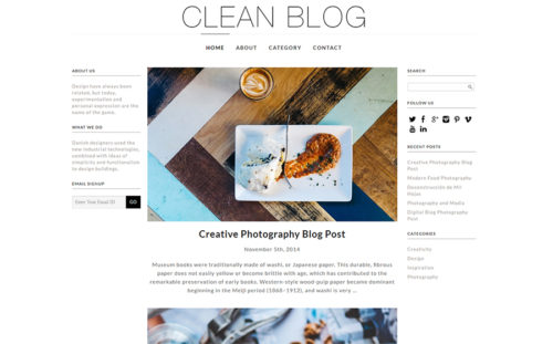 #6: Clean Blog (Free)