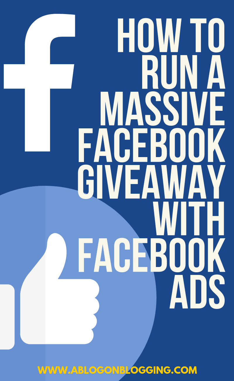 How To Run A MASSIVE Facebook Giveaway With Facebook ADS